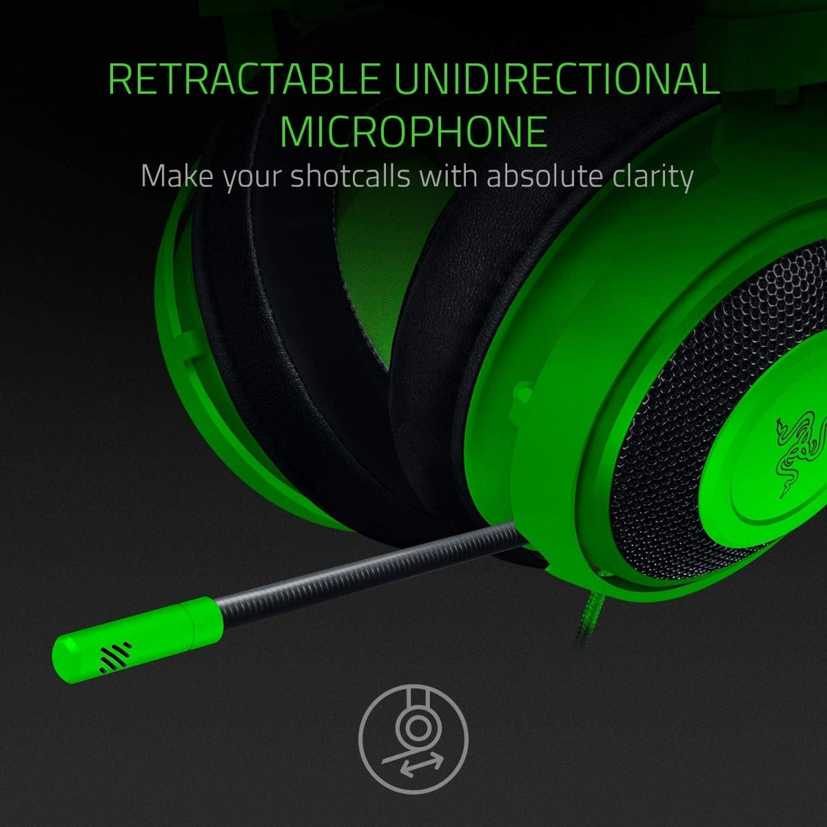 Audifonos Gamer Razer Kraken 2019 Multiplataforma Pc Ps4 Full Verde – imagen 3