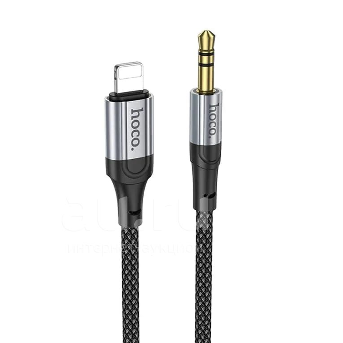 Cable Auxiliar a Lightning Trenzado Hoco Upa26 Negro