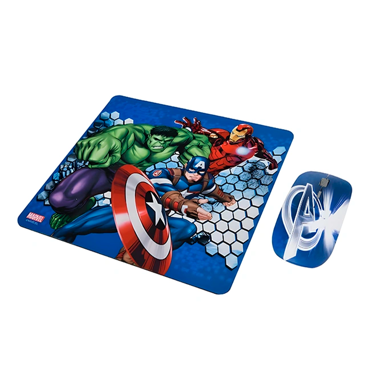 Kit Mouse Inalámbrico + Mousepad Disney Avengers 1