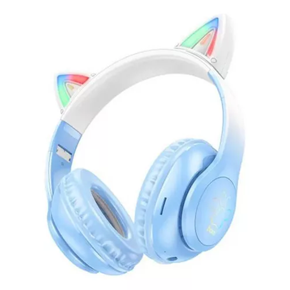 Audifonos Bluetooth Hoco W42 Cat Celeste