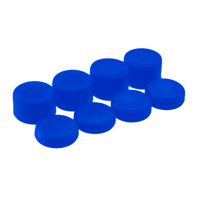 Set Gomas Analogos Thumbs Grips Para Ps4 Ps5 8 en 1 Azul