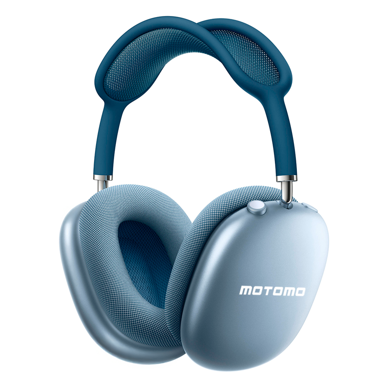 Audífonos Headset Bluetooth Motomo Air 90 Celeste