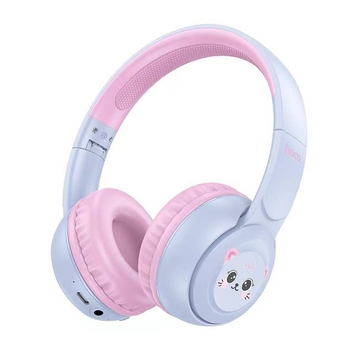 Audífonos Bluetooth Hoco W60 Para Niños Headset Azul Rosa