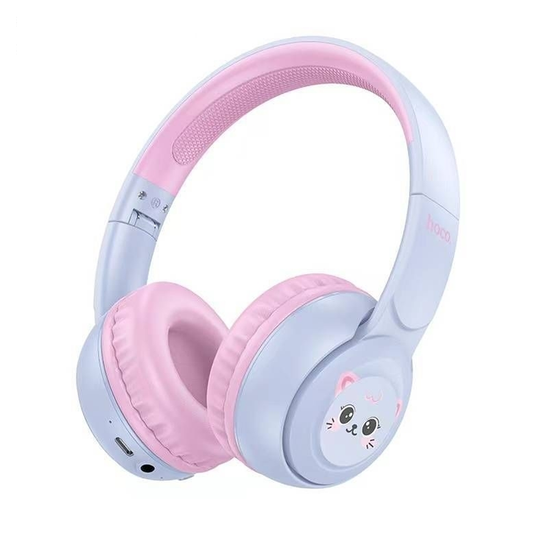 Audífonos Bluetooth Hoco W60 Para Niños Headset Azul Rosa