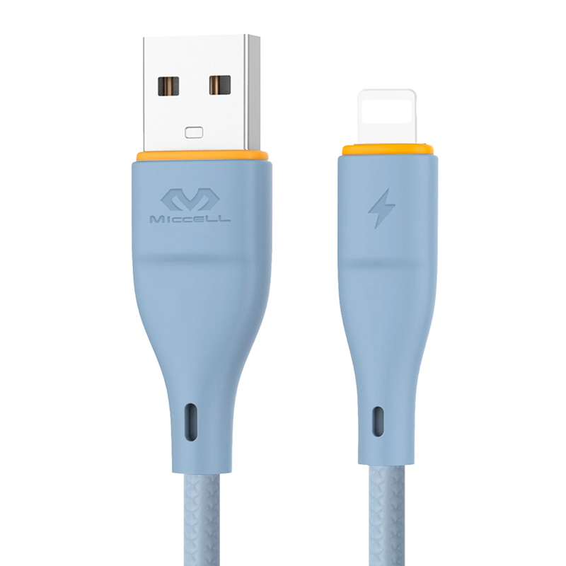 Cable Usb a Lightning Miccell Vq-d06 Celeste