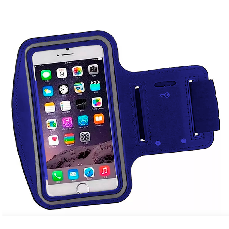 Brazalete Deportivo Funda Correr Para Celular Xxl Hasta 7 Pulgadas Azul