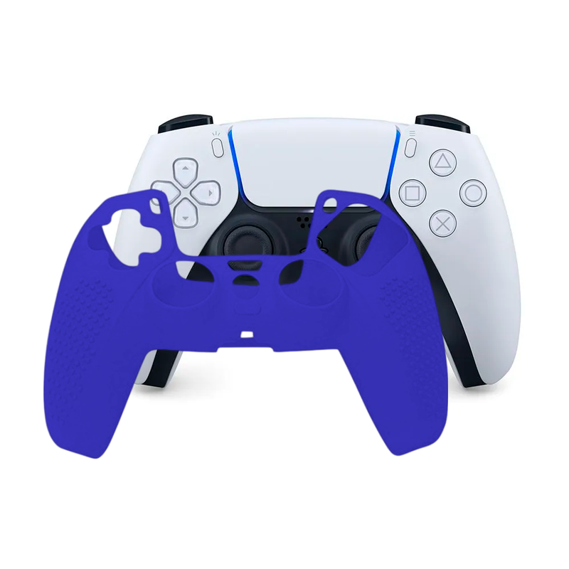 Funda Silicona Compatible Con Ps5 Anti Deslizante Azul