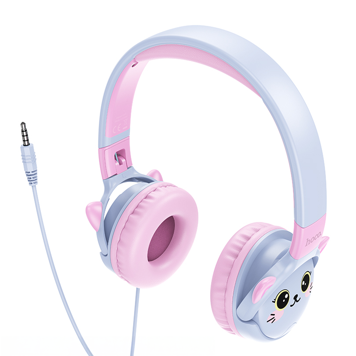 Audífonos Con Cable Hoco W61 Para Niños Headset Morado Rosa – imagen 2