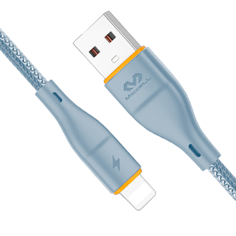 Cable Usb a Lightning Miccell Vq-d06 Celeste – imagen 2