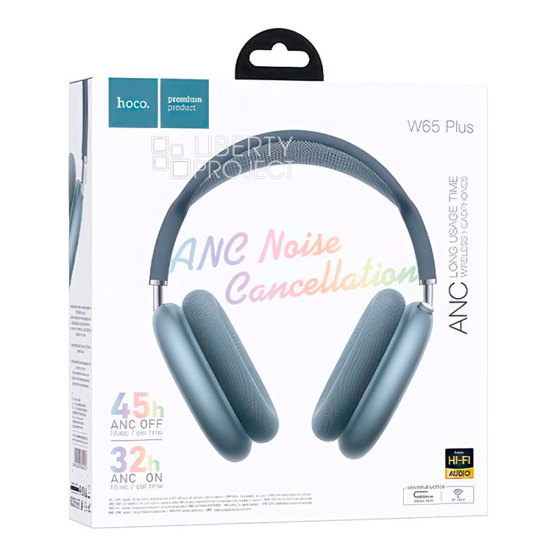Audífonos Headset Bluetooth Hoco W65 Azul – imagen 3