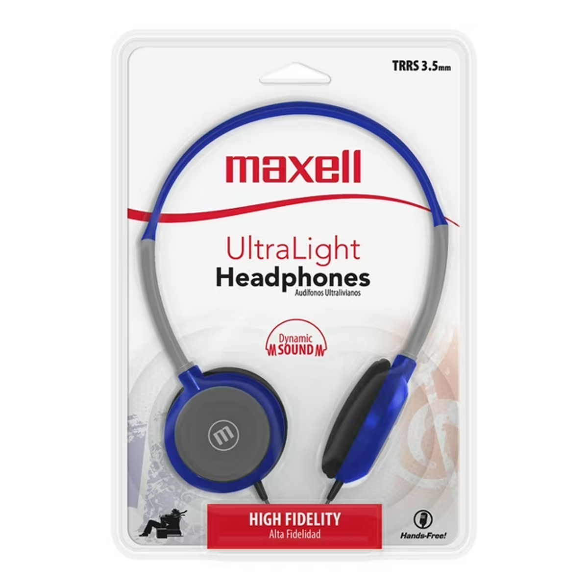 Audífonos Con Cable Maxell Hp-200 Headset Azul – imagen 3