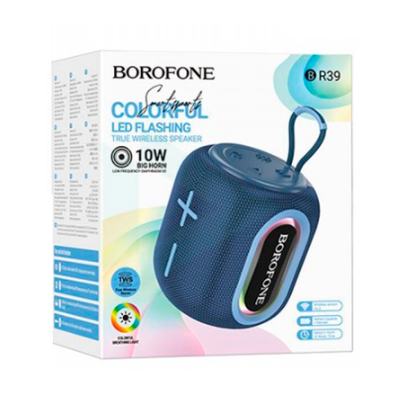 Parlante Inalambrico Bluetooth Borofone Br39 10w Fm Aux Azul – imagen 3