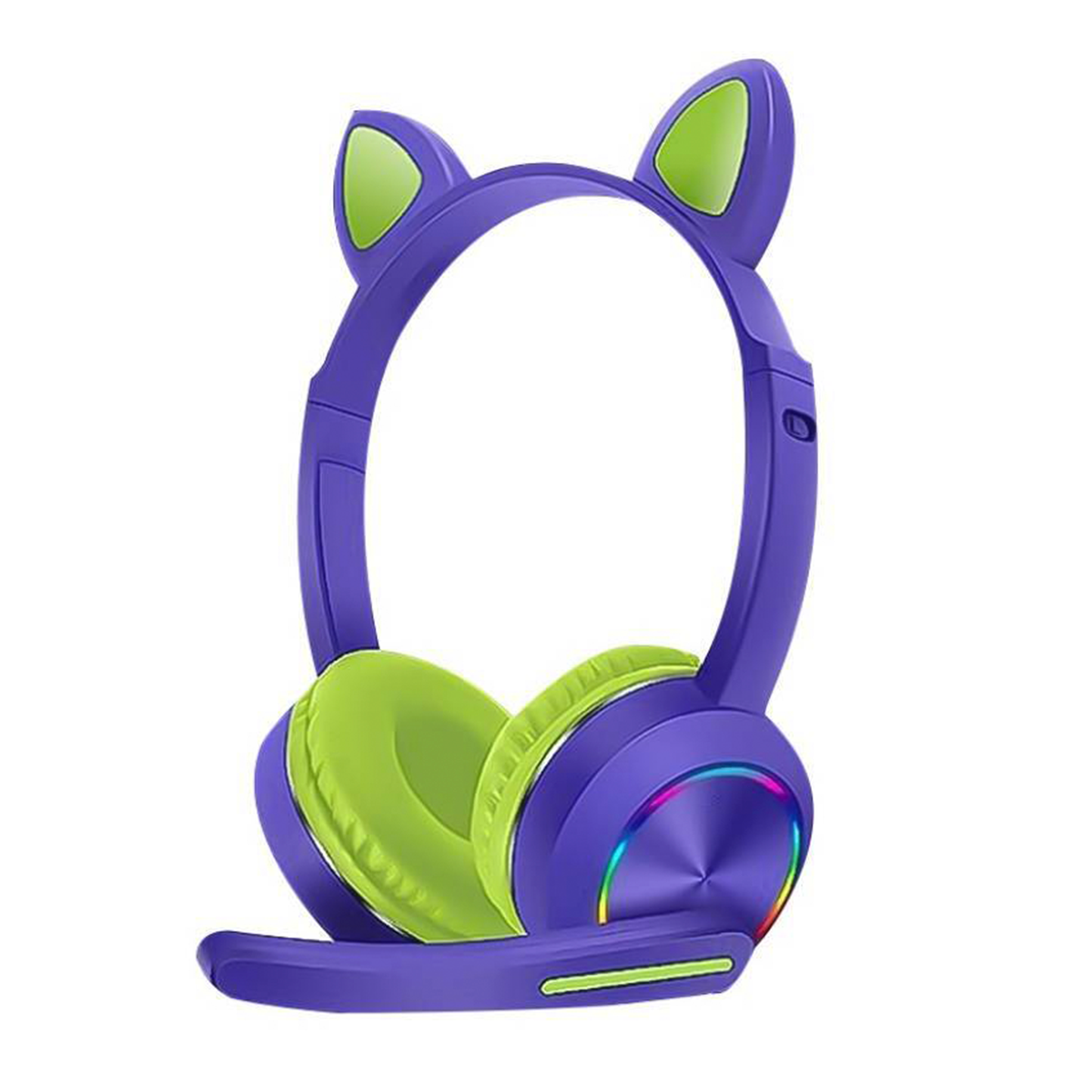Audífonos Headset Bluetooth Led Akz-k23 Azul