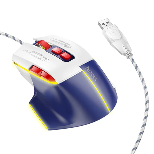 Mouse Gamer Hoco Con Cable Gm31 3600 Dpi Azul