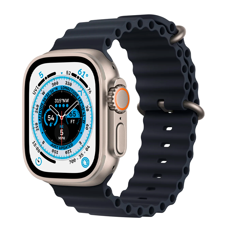 Correa Silicona Para Apple Watch Hoco Wa12 41 49mm Azul Oscuro