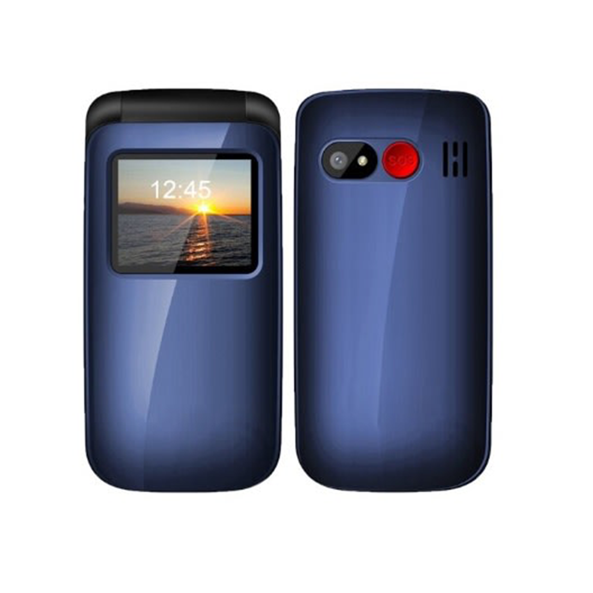 Celular Senior Tecnolab 4G TL456 Shell Shape Azul
