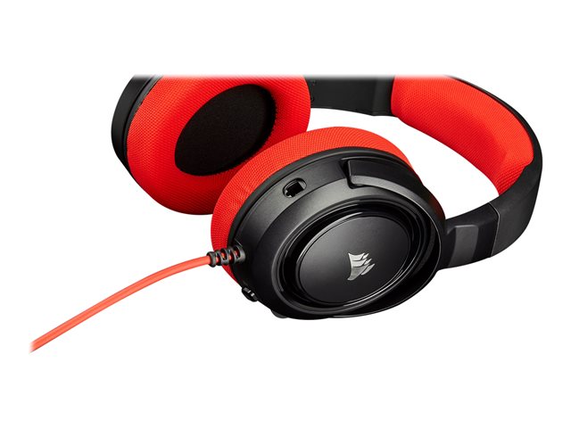 Audifonos Gamer Corsair Hs35 Pc Ps5 Xbox Switch Negro Rojo – imagen 4
