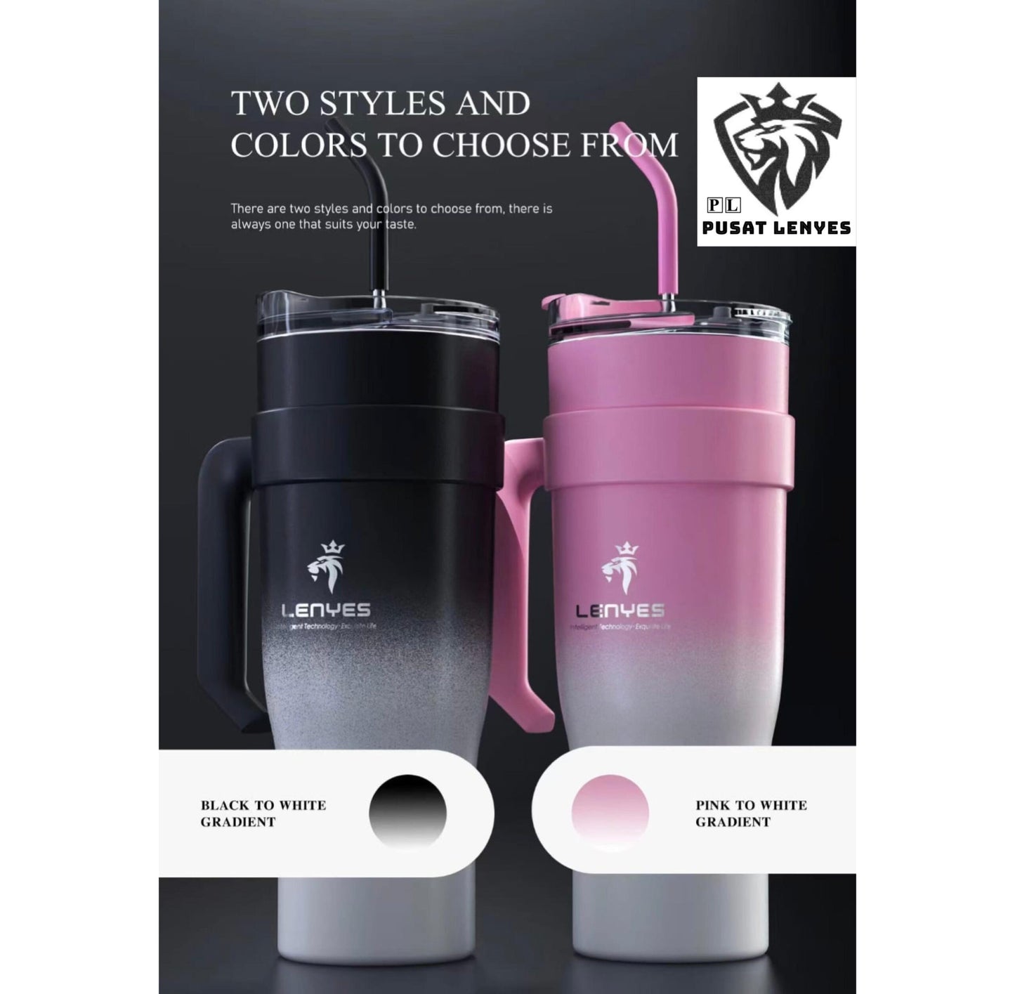Botella Lwb201 Acero Inoxidable 1.2 Litro Rosa Blanco – imagen 3