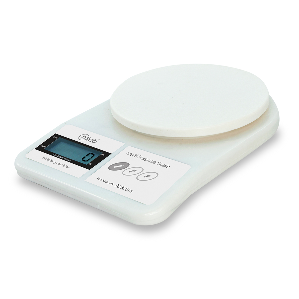 Balanza Digital Microlab Pesa Cocina 7kg Blanco
