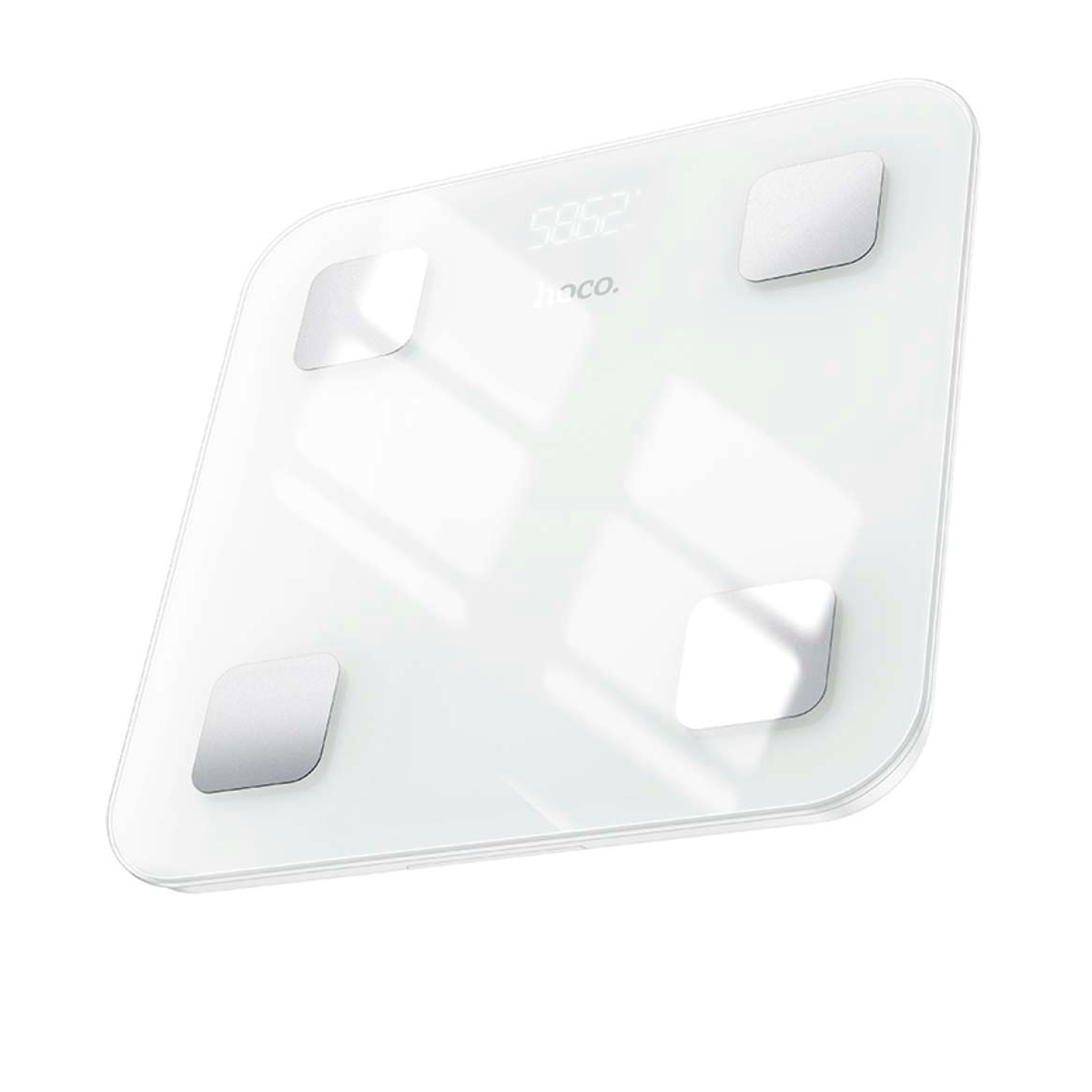 Pesa Balanza De Baño Digital Bluetooth Inteligente Hoco Hi21 Blanco