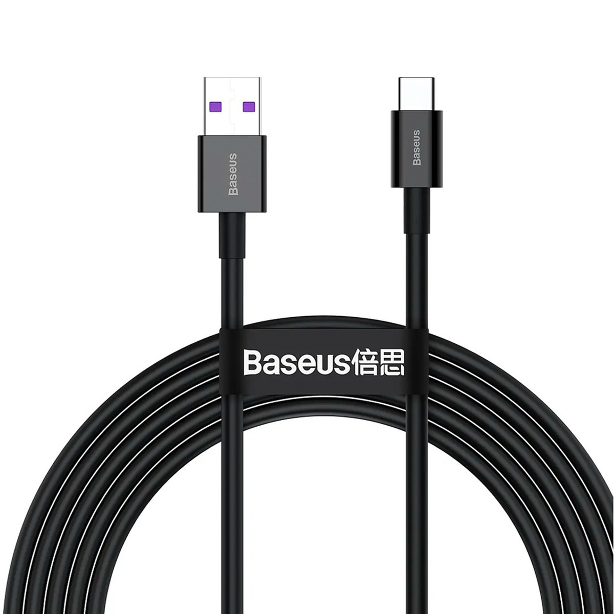 Cable Usb a Tipo C 66W 2 Metros 6a Baseus Negro
