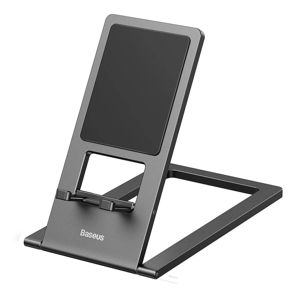 Soporte Escritorio Para Smartphone Tablet Metal Baseus Gris