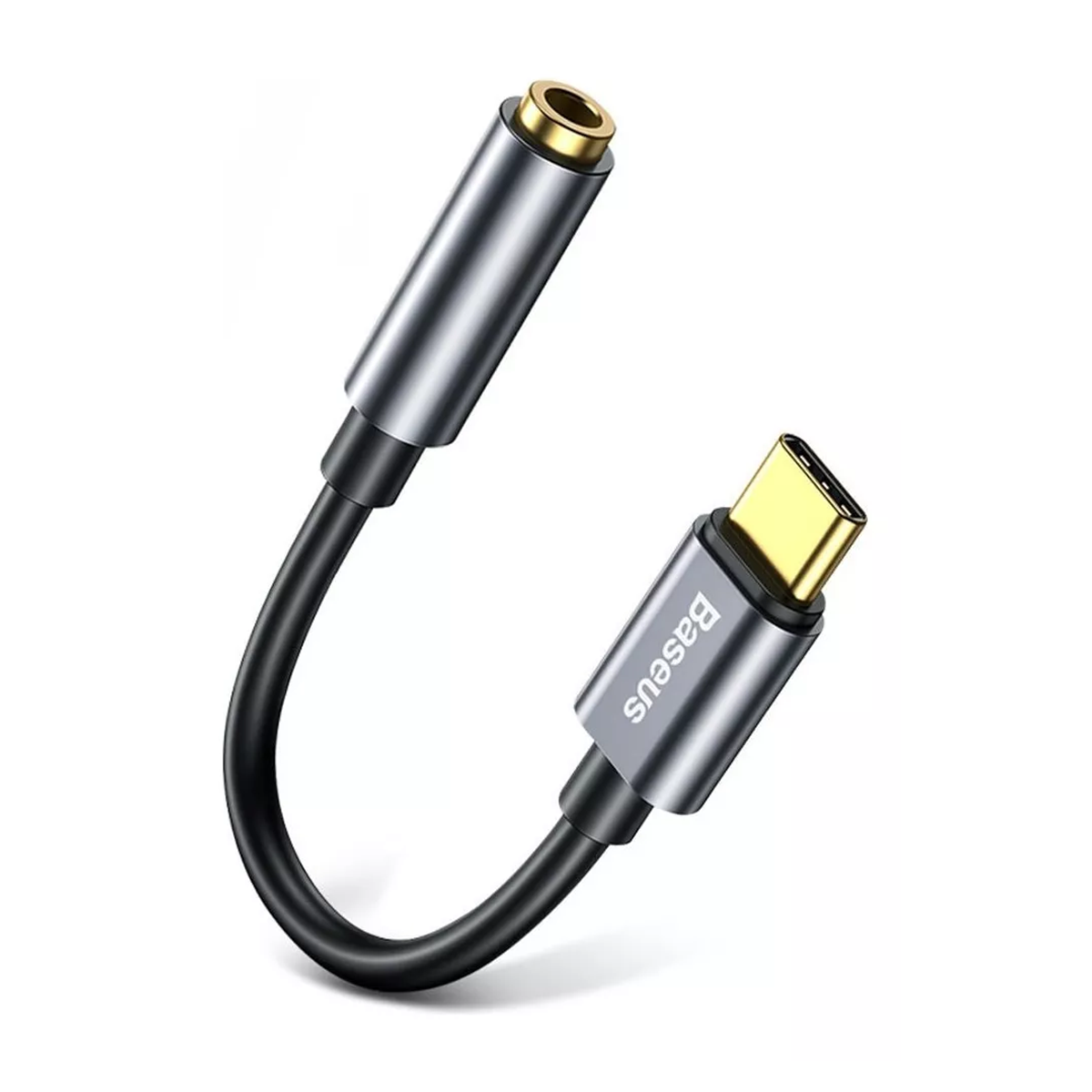 Adaptador Tipo C a Jack Audio 3.5mm Baseus L54 Negro