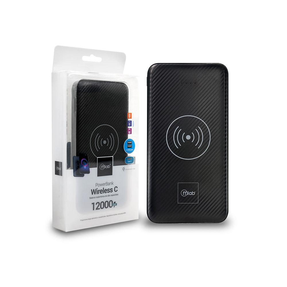 Powerbank Bateria Portatil 12000 Mah Wireless C Microlab – imagen 2