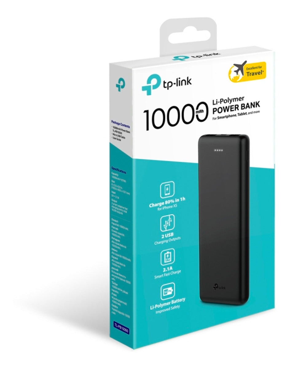 Batería Portatil Powerbank 10000 mah Tp-link Negro – imagen 2