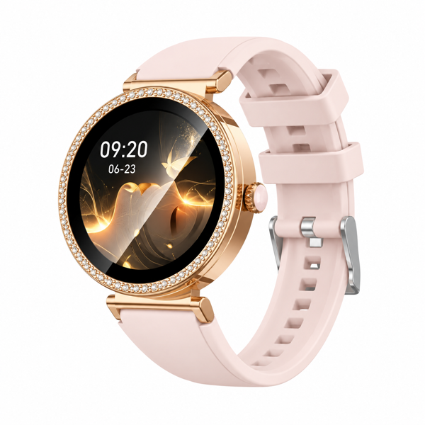 Smartwatch Borofone BD17 Crystal Glam Llamadas Rosado