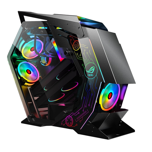 Gabinete Gamer Power Train Fighter Beast Negro