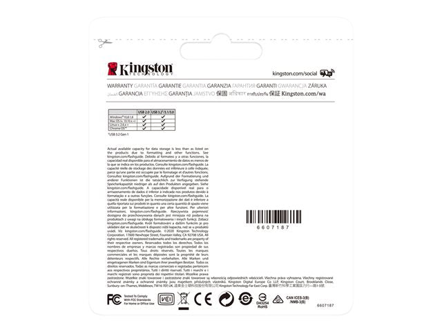 Pendrive Kingston 256 Gb Datatraveler Kyson Gris – imagen 4