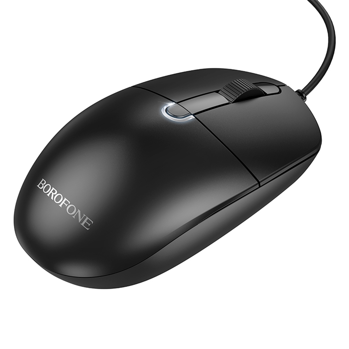Mouse Alambrico Borofone Bg17 1600 Dpi Negro