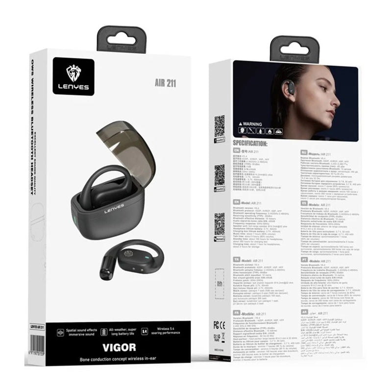 Audífonos In Ear Bluetooth Lenyes Air 211 Enc Negro – imagen 2