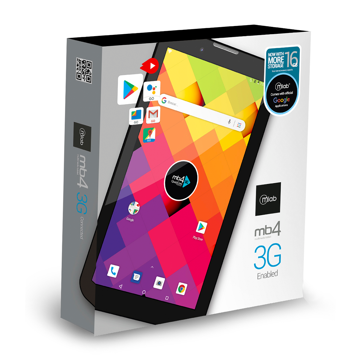 Microlab Tablet 7 Mb4 Quad Core 16 Gb Wifi + 3g Negro