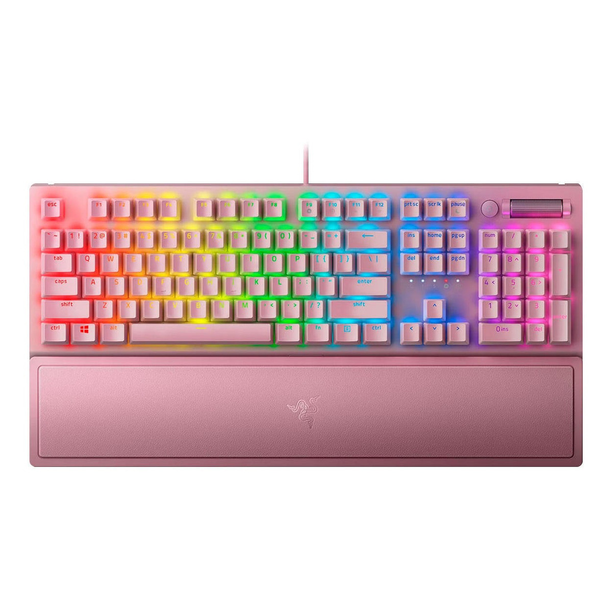 Teclado Gamer Razer Mecanico Blackwidow V3 Switch Green Rosado