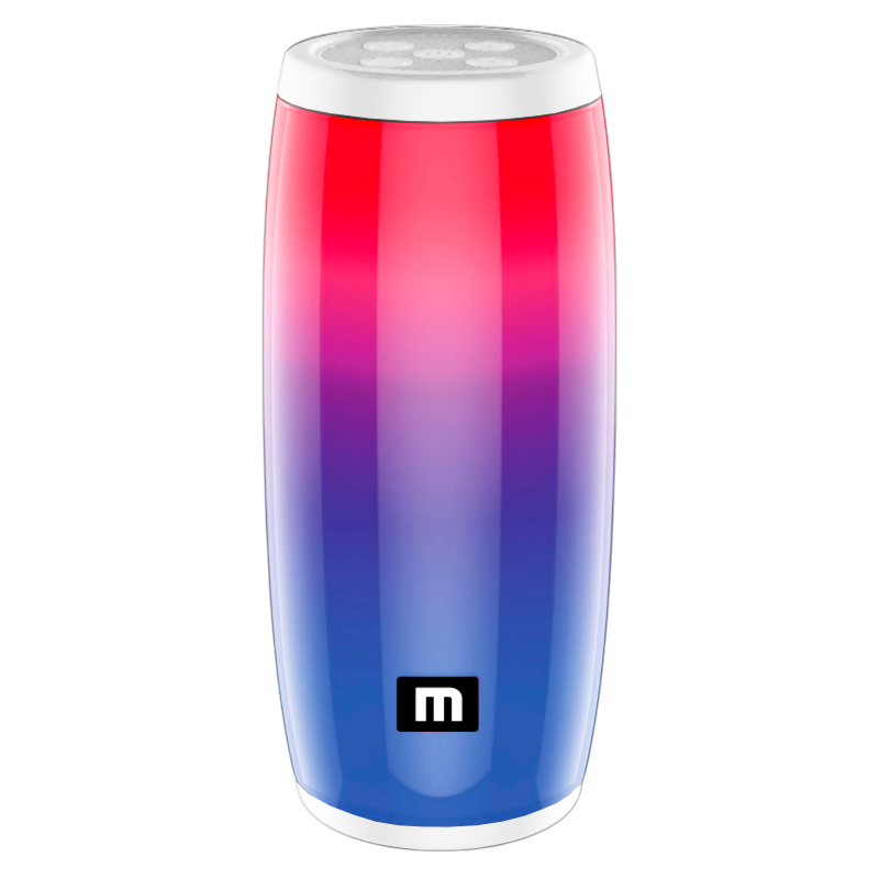 Parlante Bluetooth Motomo Party Led Blanco