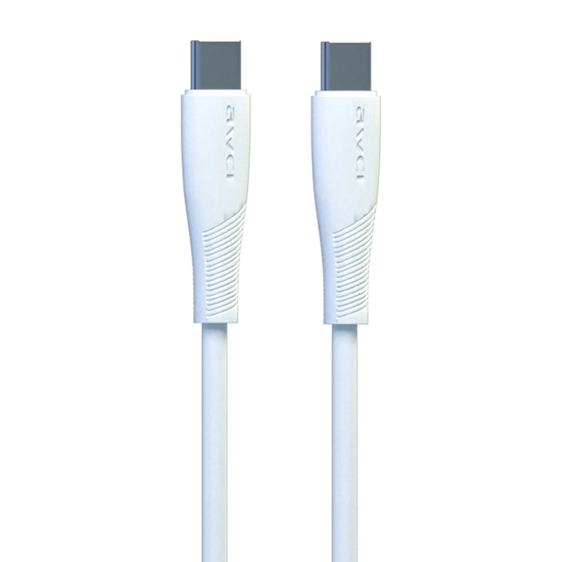 Cable Tipo C a Tipo C Awei CL-182c Blanco