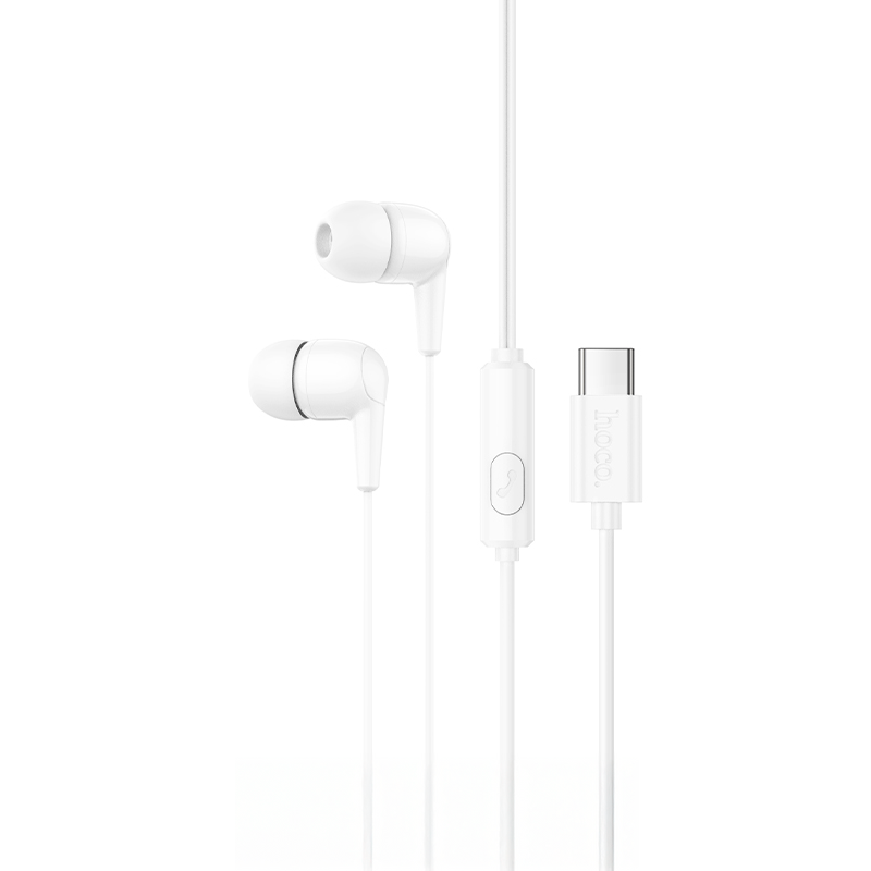 Audífonos In Ear Hoco M97 Enjoy Tipo C Blanco