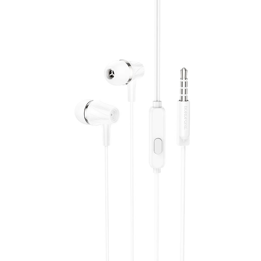 Audífonos In Ear Borofone Bm69 3.5mm Blanco