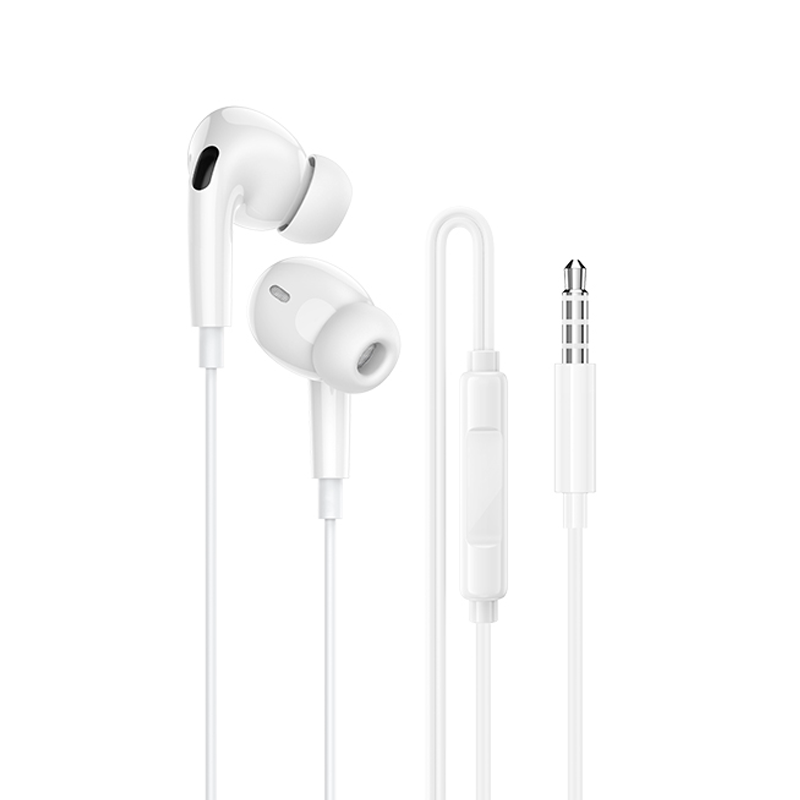 Audífonos In Ear Borofone Bm100 Pro Fuente 3.5mm Blanco