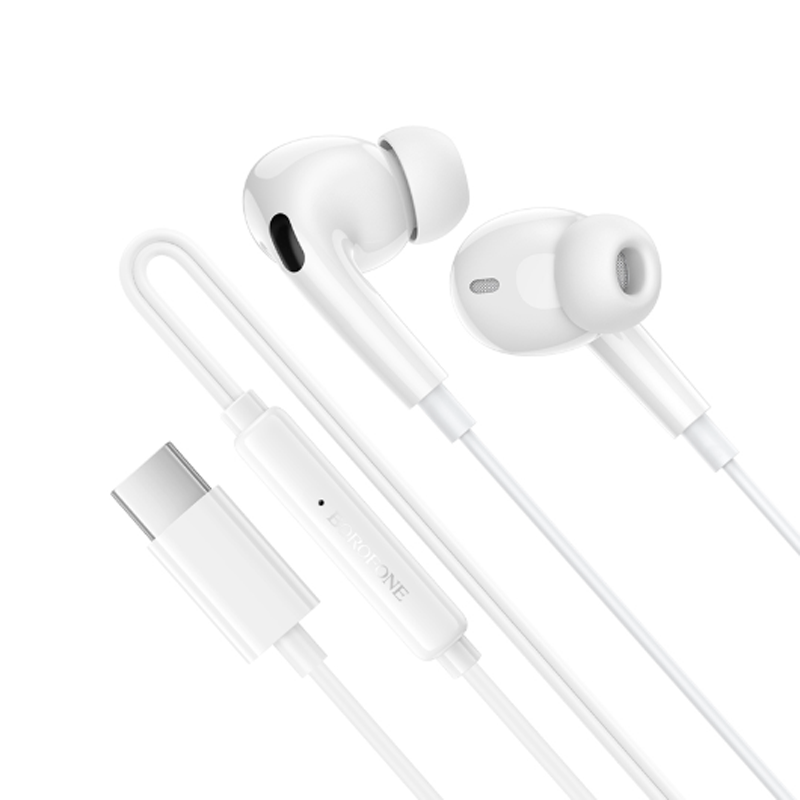 Audífonos In Ear Borofone Bm100 Pro Fuente Tipo C Blanco