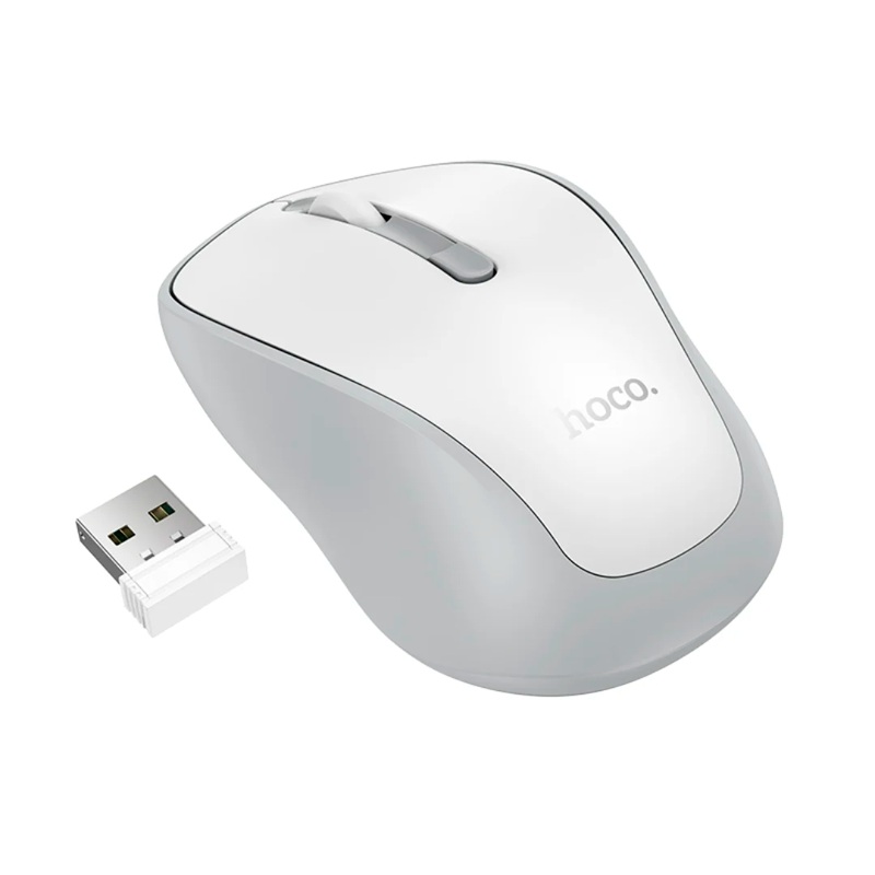 Mouse Inalámbrico Hoco Gm41 Dual Mode Exciting 1600 Dpi Blanco