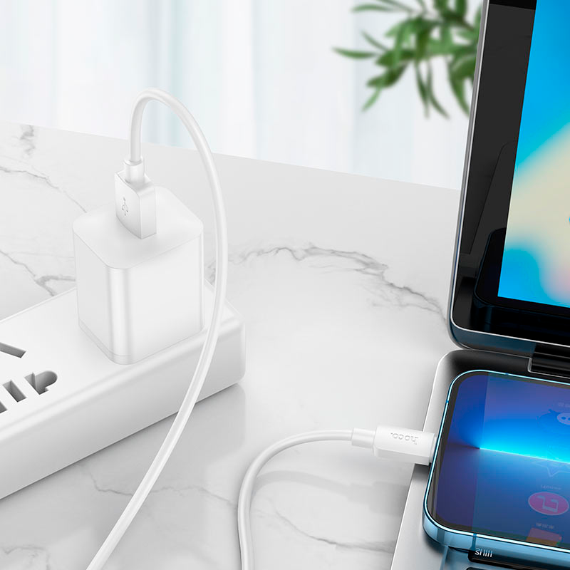 Cable Usb a Tipo C 100w Hoco X96 1 Metro Blanco – imagen 2