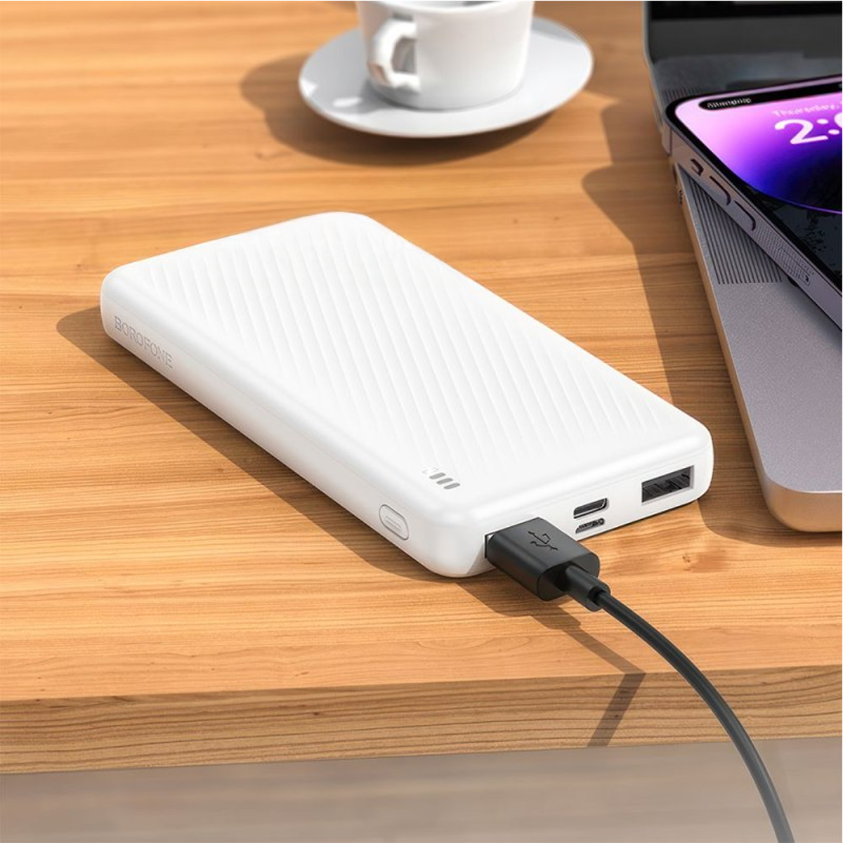Bateria Portatil Powerbank Borofone Bj55 10.000 Mah Blanco – imagen 2