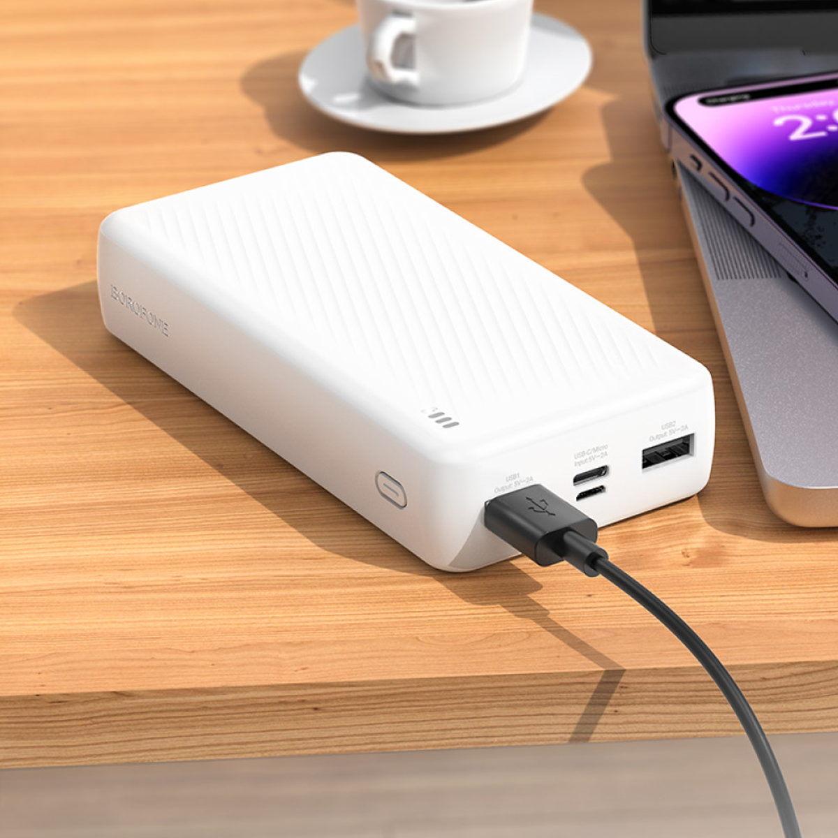 Bateria Portatil Powerbank Borofone Bj55a 20000 Mah Blanco – imagen 2