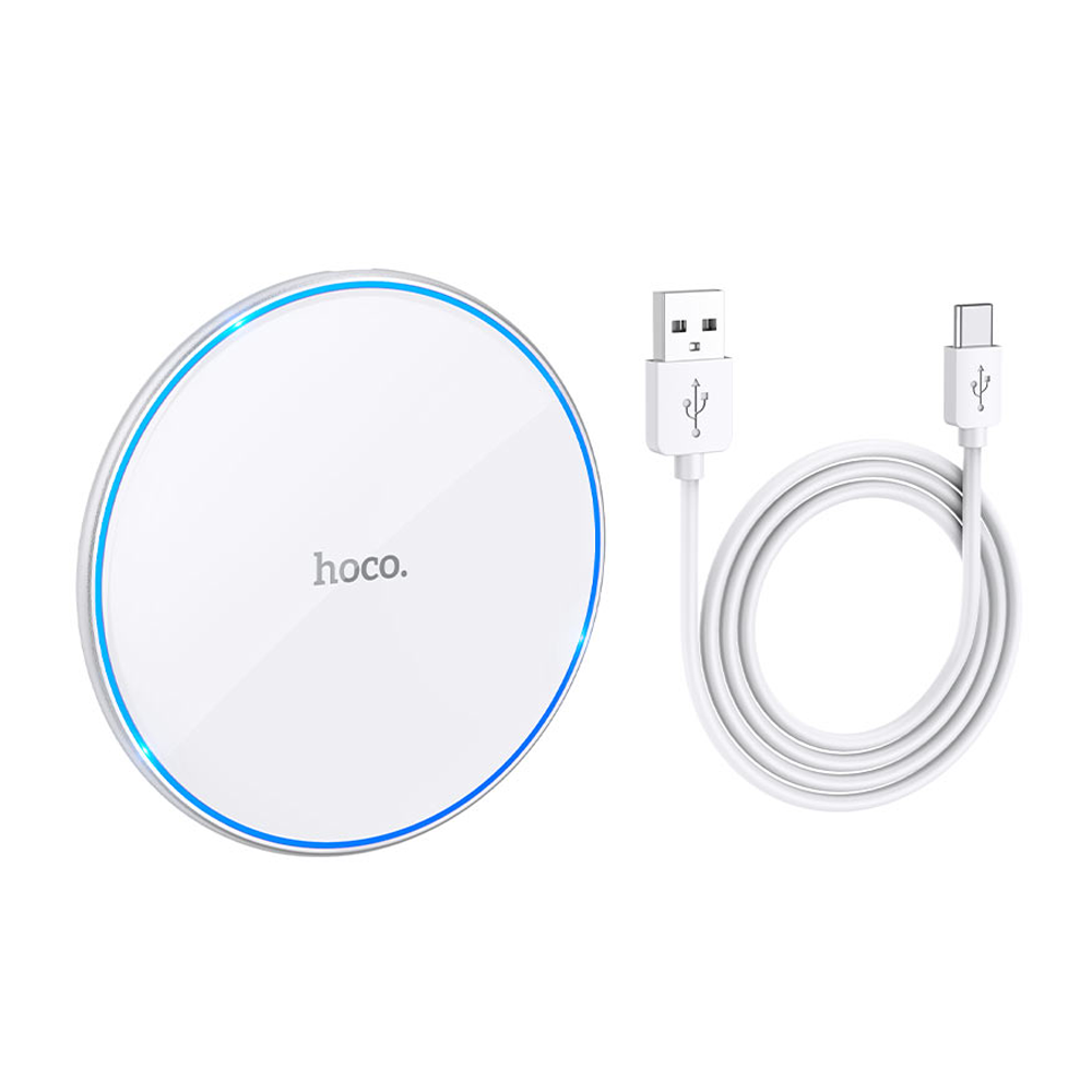 Cargador Inalámbrico Hoco Cw6 Pro Easy 15w Blanco – imagen 3