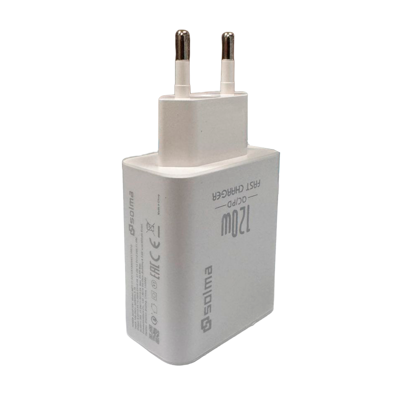 Cargador Carga Rapida Solma 120w + Cable Tipo C Blanco – imagen 6