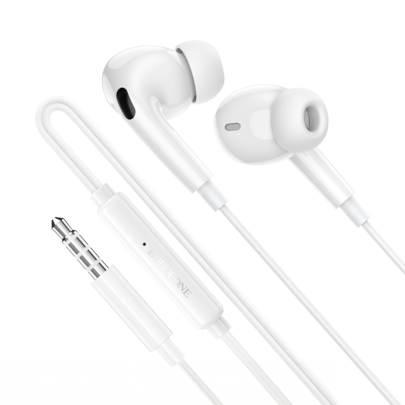 Audífonos In Ear Borofone Bm100 Pro Fuente 3.5mm Blanco – imagen 2