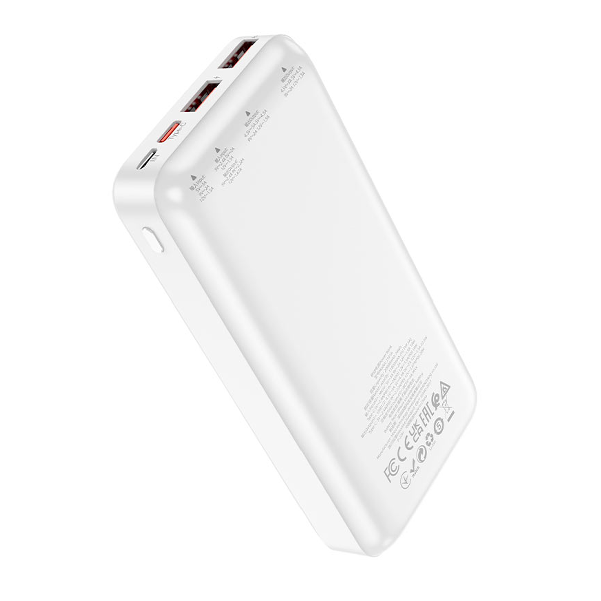 Powerbank Carga Rapida Hoco J101a Astute 22.5w 20000 Mah Blanco – imagen 2